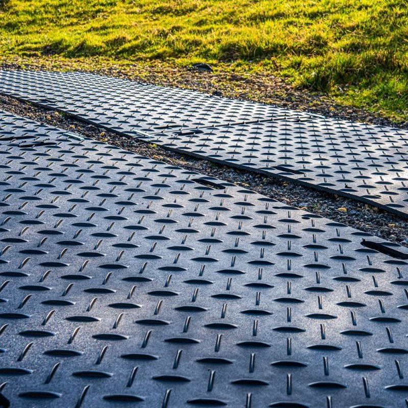 GroundTrak PRO Ground Protection Mat (60t) - 2400x1200x17.5mm - Slips Away - GP4896BL - 