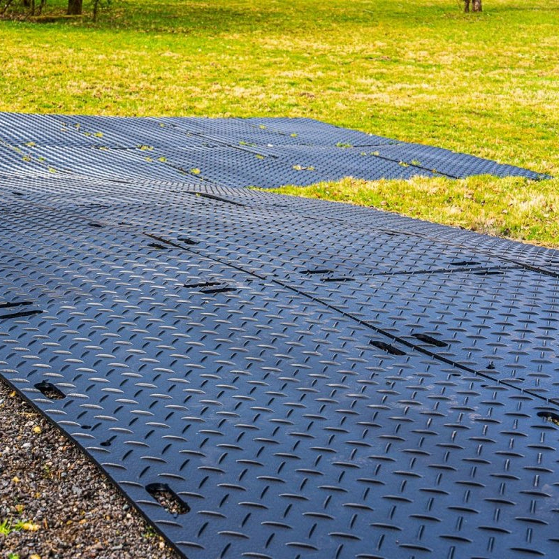GroundTrak PRO Ground Protection Mat (60t) - 2400x1200x17.5mm - Slips Away - GP4896BL - 