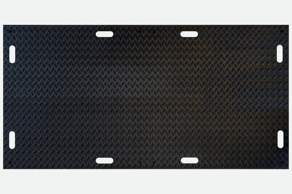 GroundTrak PRO Ground Protection Mat (60t) - 2400x1200x17.5mm - Slips Away - GP4896BL - 