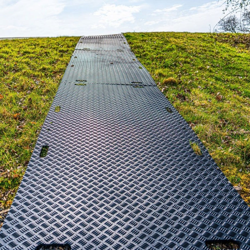 GroundTrak PRO Ground Protection Mat (60t) - 2400x1200x17.5mm - Slips Away - GP4896BL - 