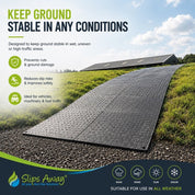 GroundTuff Ground Protection Mat (20t) - 1200x800x22mm - 20 Tonne Rated - Slips Away - GP3248BL -