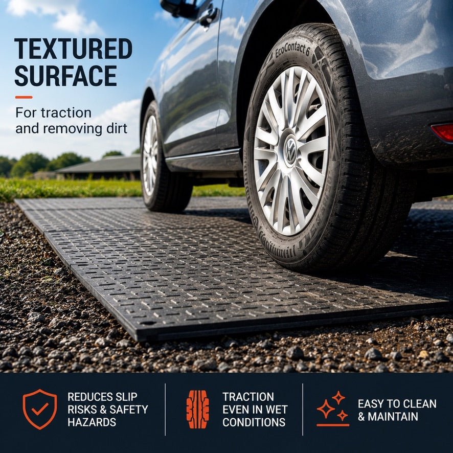 GroundTuff Ground Protection Mat (20t) - 1200x800x22mm - 20 Tonne Rated - Slips Away - GP3248BL -