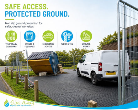 GroundTuff Ground Protection Mat (20t) - 1200x800x22mm - 20 Tonne Rated - Slips Away - GP3248BL -