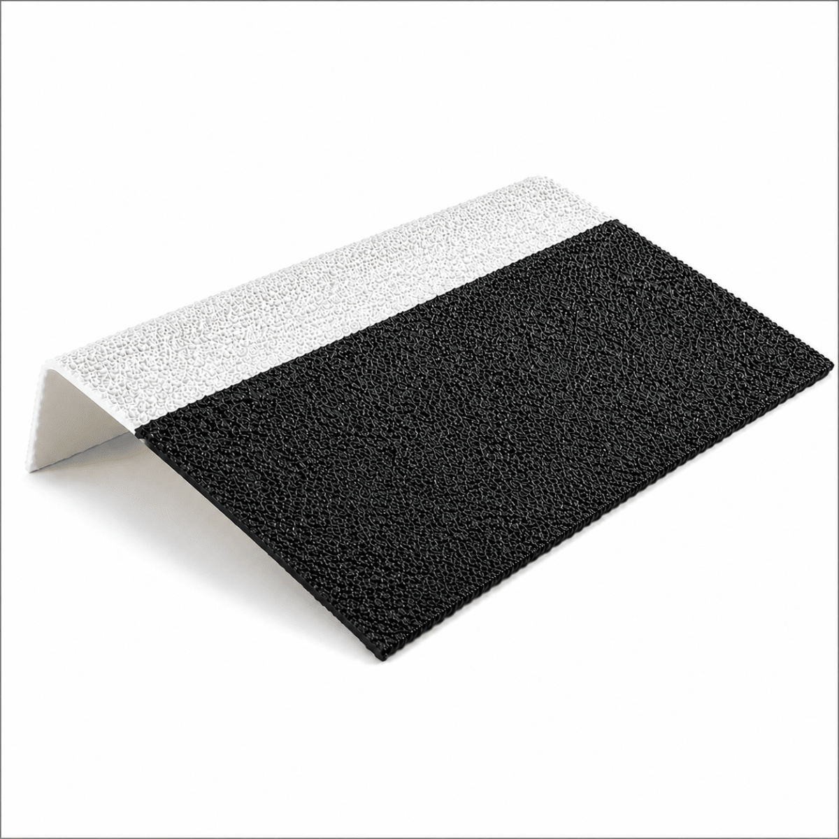 GRP Tread Cover Black with White Main Image and White Background 