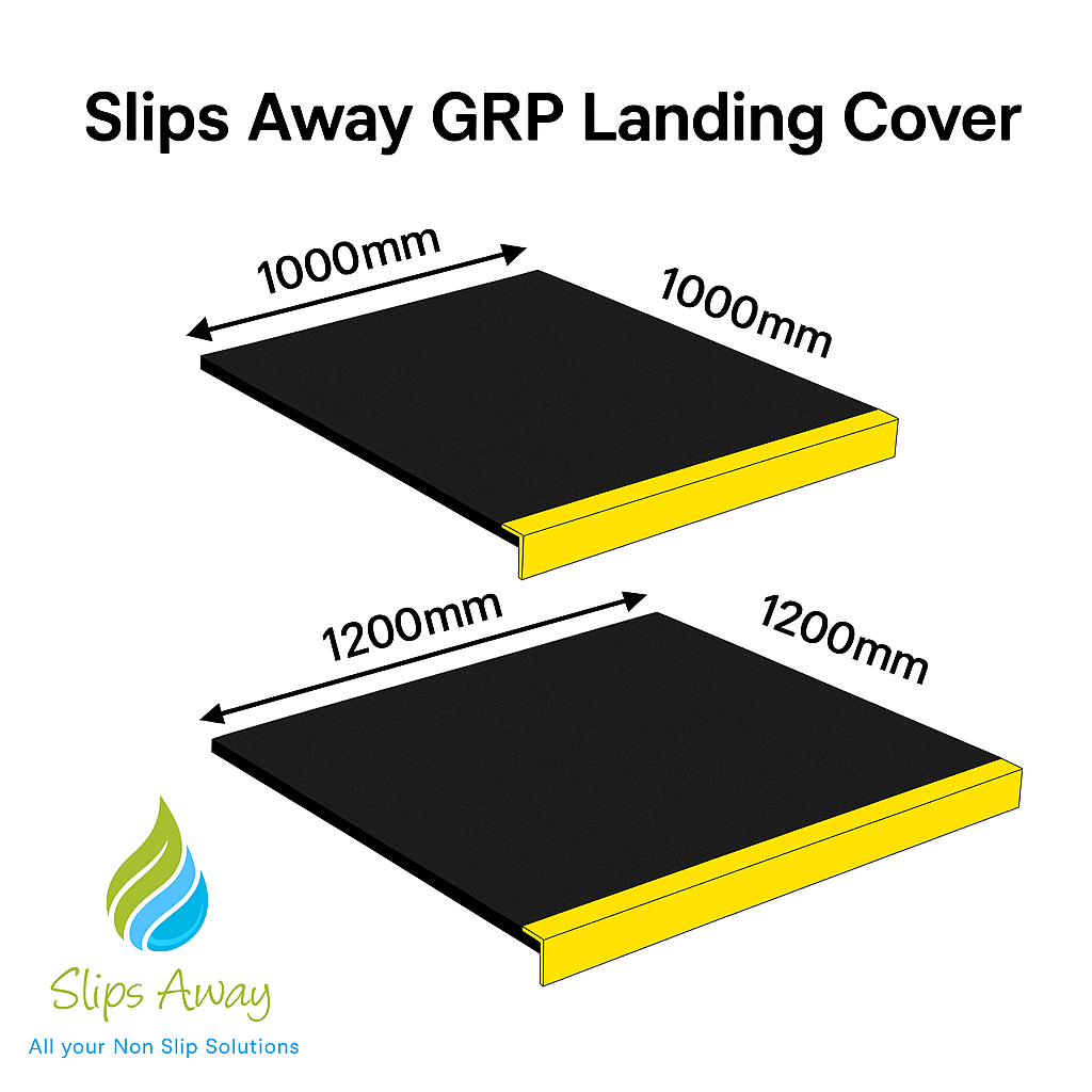 GRP Landing Covers – Heavy Duty Non - Slip Flooring Panels for Stairs, Landings & Walkways - Slips Away - grp landcover 1000x1000 - 