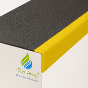 Heavy-duty GRP step cover with anti-slip surface, designed for high-traffic areas and outdoor stair safety.