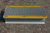 GRP Step Over Platform – Non - Slip Fiberglass Access Platform for Safe Walkways & Worksites - Slips Away - GRP Step over platform - G - SP1839 - 138GY - 