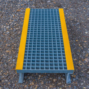 GRP Step Over Platform – Non - Slip Fiberglass Access Platform for Safe Walkways & Worksites - Slips Away - GRP Step over platform - G - SP4848 - 138GY - 