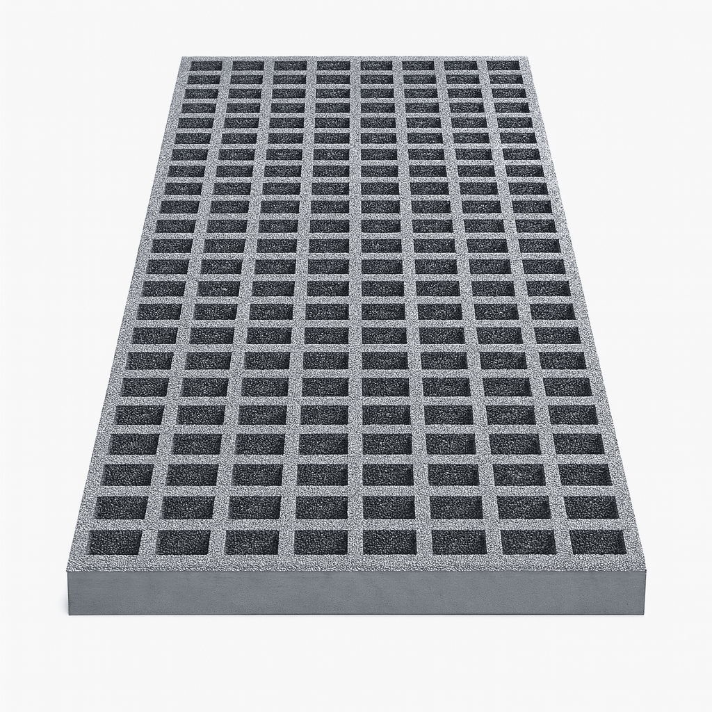 GRP Waffle Board, Moulded, 996mm x 310mm x 25mm - GREY - Slips Away - GRP MESH GRATING -  - 
