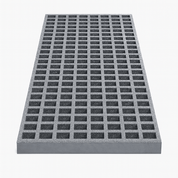 GRP Waffle Board, Moulded, 996mm x 310mm x 25mm - GREY - Slips Away - GRP MESH GRATING -  - 