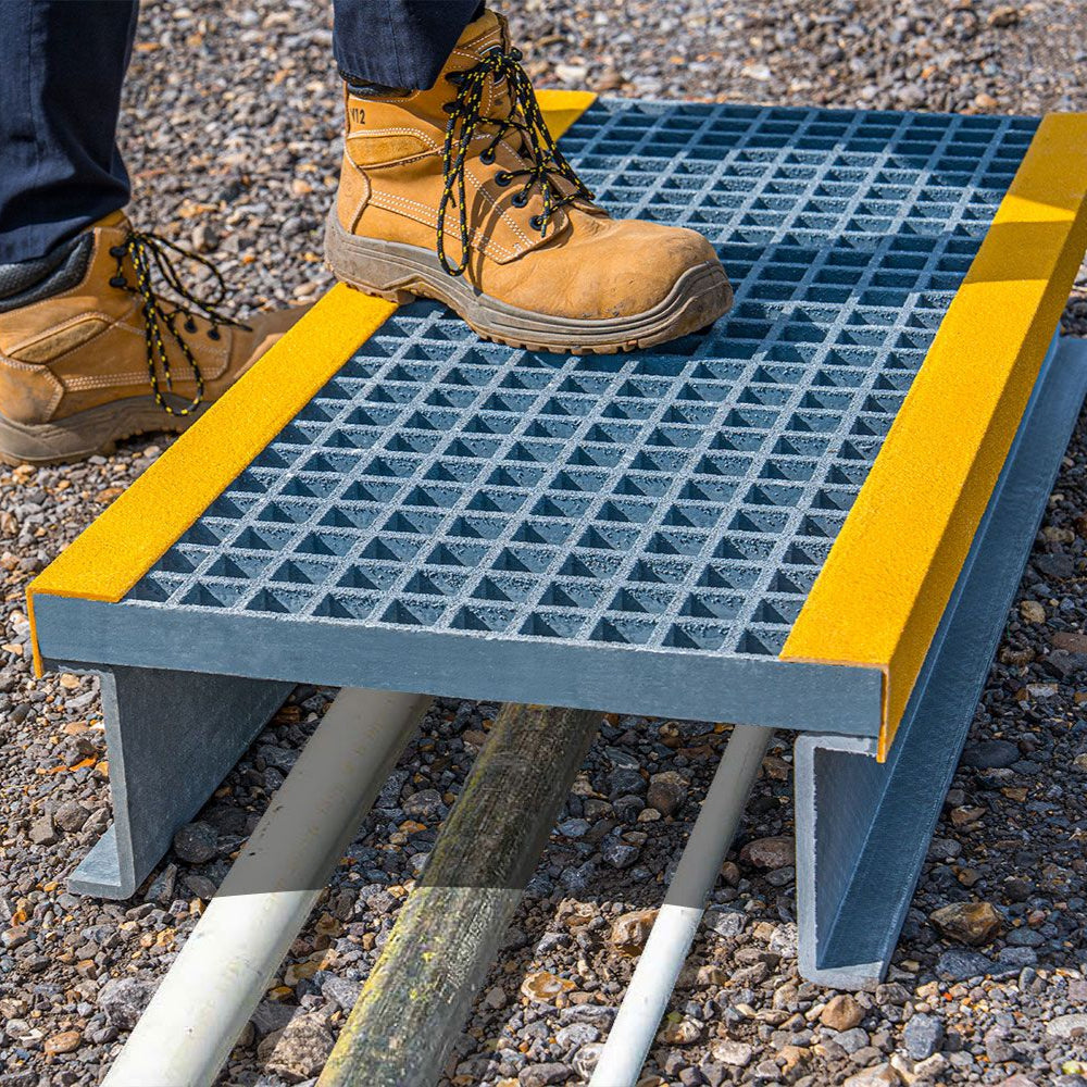 GRP Step Over Platform – Non-Slip Fiberglass Access Platform for Safe Walkways & Worksites