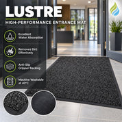 Hard-Wearing Entrance Mat – Designed for Moisture and Dirt Control in High-Traffic Areas” - Slips Away -  -