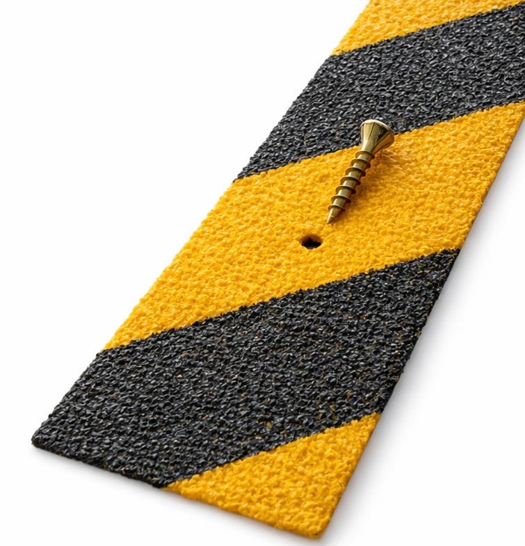 HAZARD 50mm Wide Non-Slip Anti-Skid Decking Strips - Safety and Style for Outdoor Space - Slips Away - Decking strips - HAZARD DECKING SAMPLE -