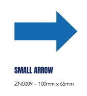 Hazard Floor Marking Shapes – Durable Die - Cut Markers for 5S & Safety Zones - Slips Away - Anti slip tape - ZN0009 – 100mm x 65mm - BLACK - 