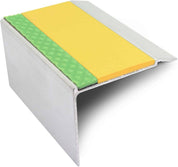 AHD22 72 X 55Mm Aluminium DDA Compliant Non Slip Stair Nosing - Black, 1.0M