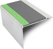 AHD22 72 X 55Mm Aluminium DDA Compliant Non Slip Stair Nosing - Black, 1.0M