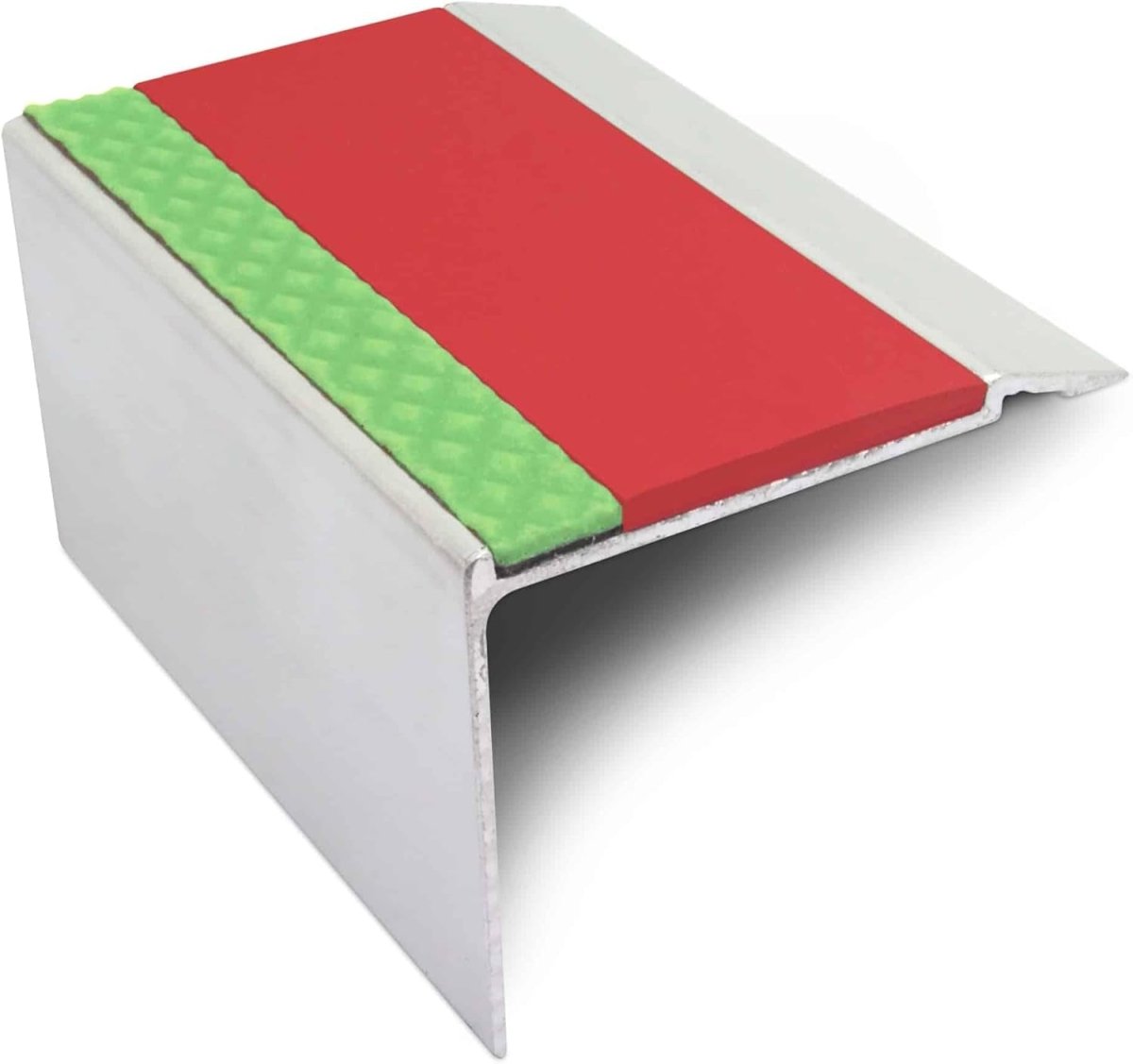 AHD22 72 X 55Mm Aluminium DDA Compliant Non Slip Stair Nosing - Black, 1.0M