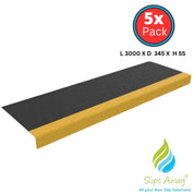 Heavy Duty GRP Step Nosing Covers Industrial Non - Slip Fibreglass Reinforced Stair Treads - Slips Away - stair treads - 