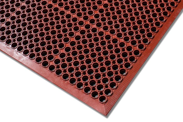 Heavy Duty Nitrile Rubber Anti-Fatigue Mat for Oily & Greasy Floors |Anti-Slip Drainage Mat – Workzone - Slips Away - WZN3660BL -