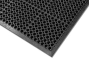 Honeycomb Heavy Duty Anti-Fatigue Mat – Anti-Slip Rubber Drainage Mat for Workshops, Factories & Industrial Floors - Slips Away - WZ2436BL -
