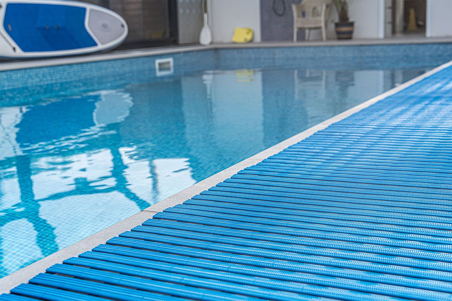 Interflex Style Slatted PVC Swimming Pool Matting Roll