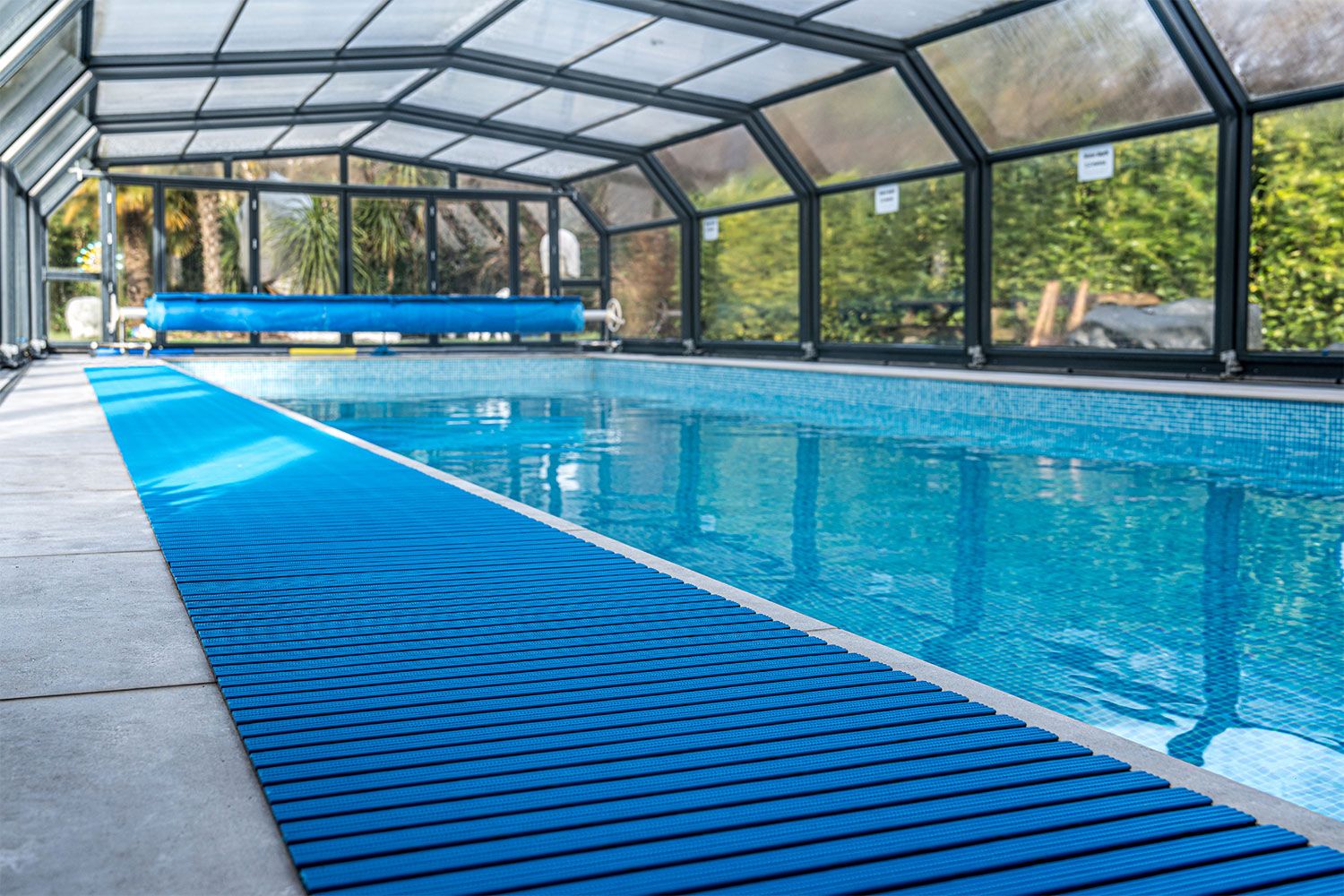 Interflex Style Slatted PVC Swimming Pool Matting Roll