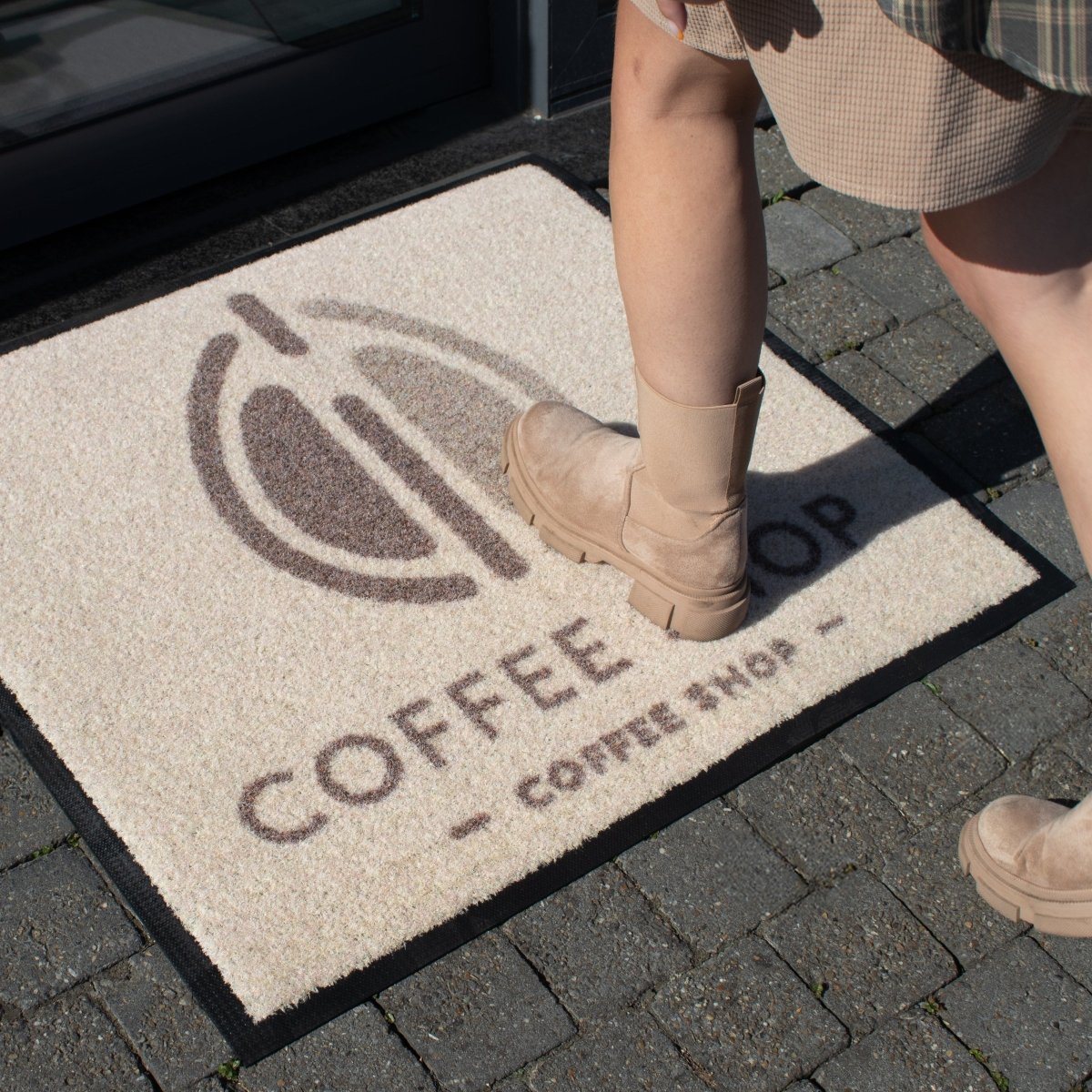Indoor Heavy Duty Logo Mat – Custom Promotional Entrance Scraper Mat - Slips Away -  -