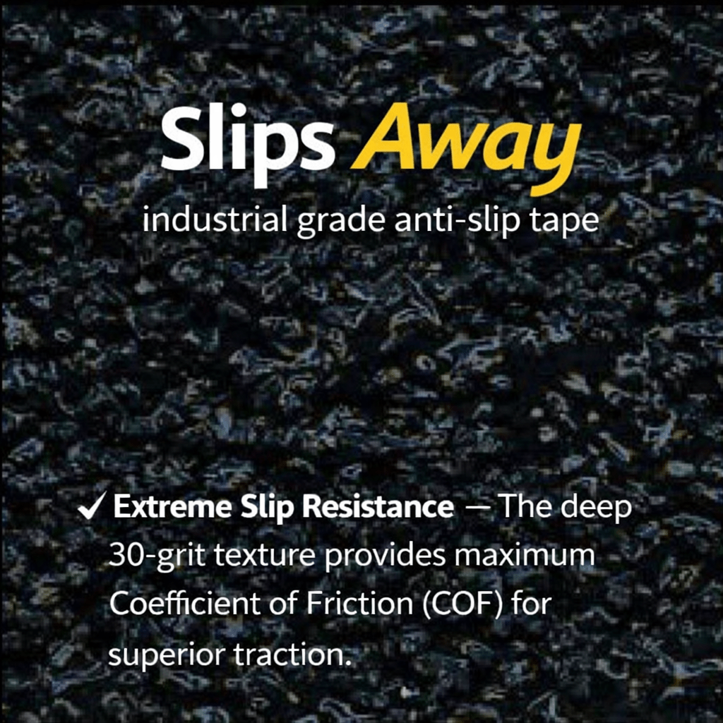 Industrial Extra Course Grade Anti Slip Tape Rolls 18m - Slips Away - Anti slip tape -  - 