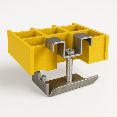 J Clamp for GRP Mesh Grating – Secure Fiberglass Grating Fastener for Industrial Use - Slips Away - GRP MESH GRATING - 
