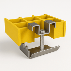 J Clamp for GRP Mesh Grating – Secure Fiberglass Grating Fastener for Industrial Use - Slips Away - GRP MESH GRATING - 