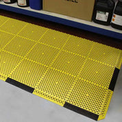 Kumfi Tile PVC Interlocking Anti-Slip & Anti-Fatigue Drainage Matting – Indoor & Outdoor - Slips Away - KT1212GY -