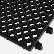Kumfi Tile PVC Interlocking Anti-Slip & Anti-Fatigue Drainage Matting – Indoor & Outdoor - Slips Away - KT1212GY -