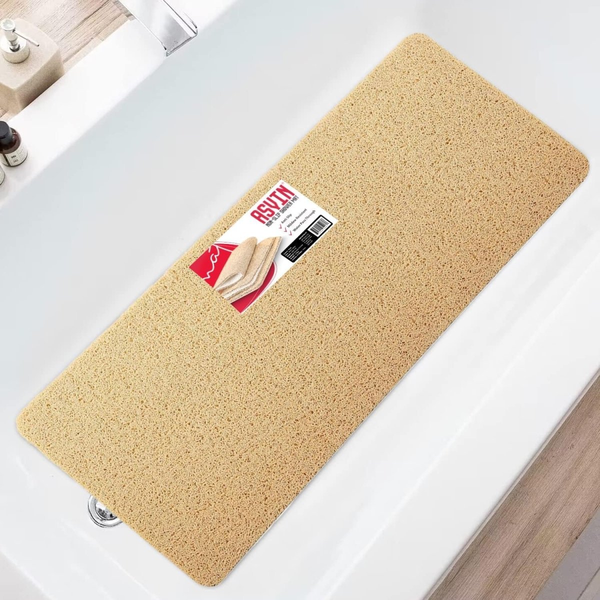 Large Anti - Slip Bath and Shower Mat for Wet Areas - Quick Drying - Slips Away - Bath mat - B0CG7JFS4P - 