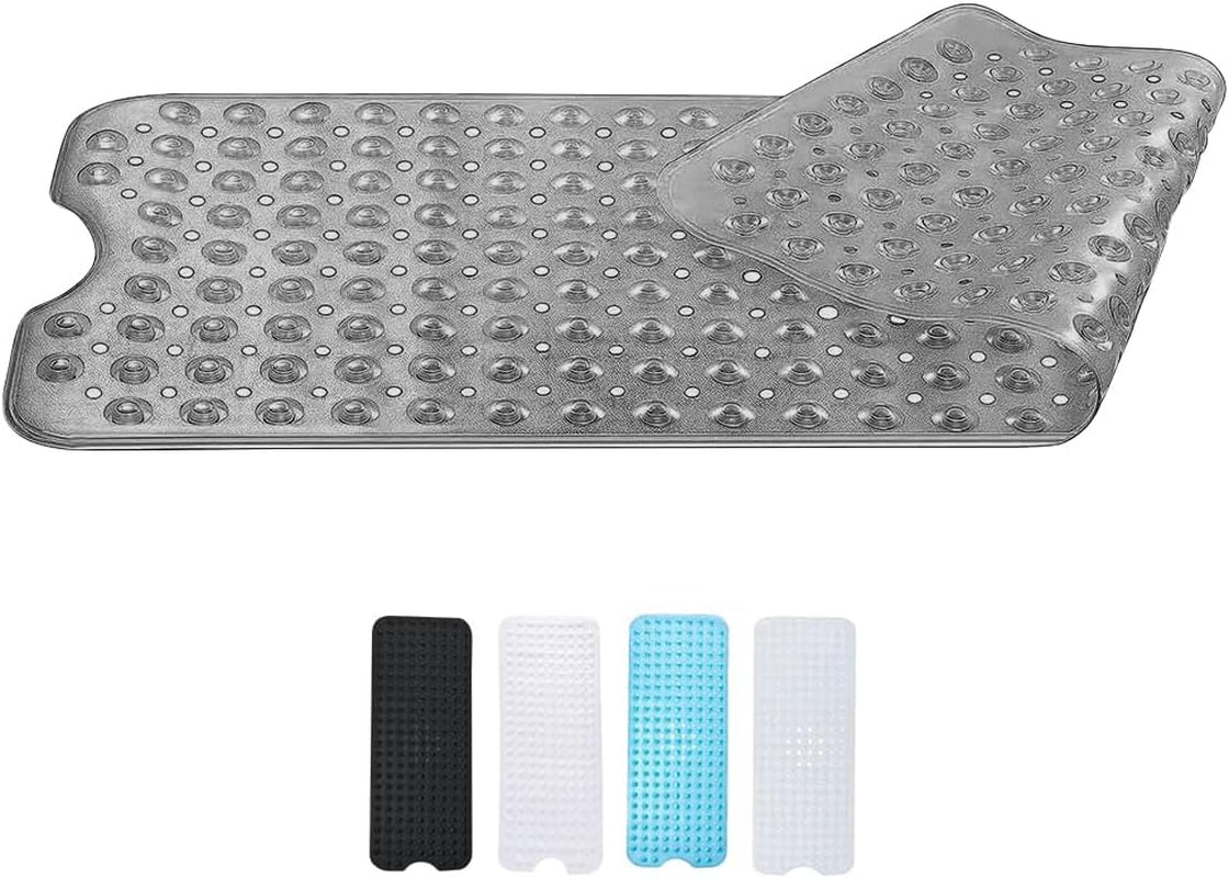 Non - Slip Bath Mat with Anti - Mold and Strong Suction - Extra Long 100 x 40 cm - Slips Away - Bath mat - B0CPMC9N66 - 