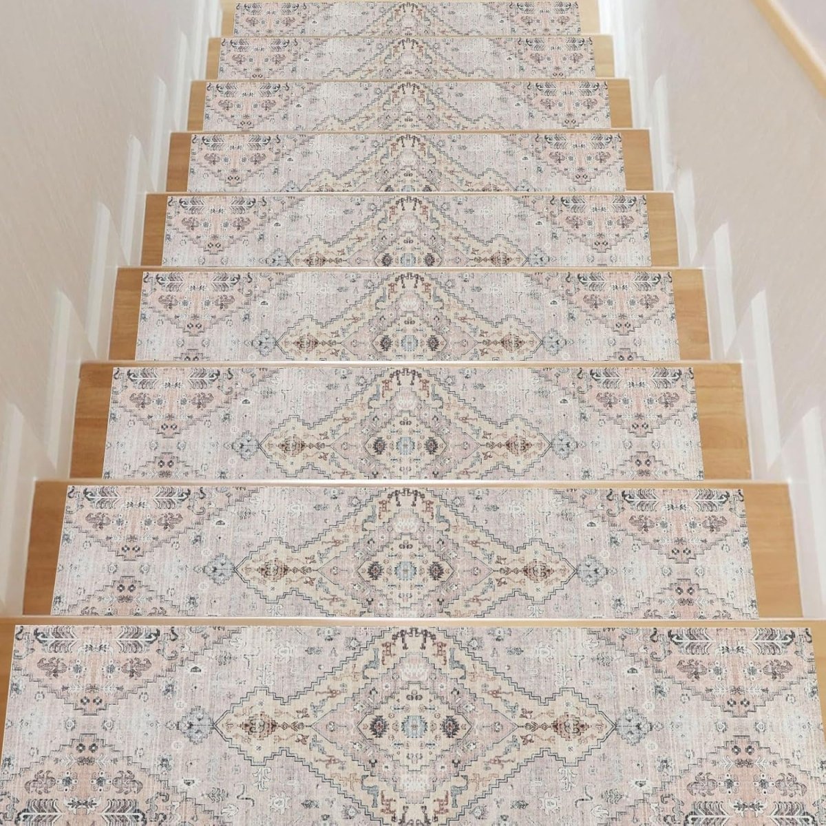 Non - Slip Carpet Stair Treads (76x20 cm) for Wooden Steps, Perfect grip for indoor stairways. - Slips Away - stair treads - B0DFYDBSG7 - 