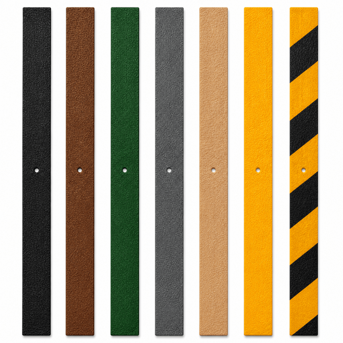 Non-Slip Decking Strips | Anti-Slip GRP Strips for Ramps Walkways & Wood & Composite Decking - Slips Away - Decking strips - Black deck sample\ -