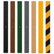 Non-Slip Decking Strips | Anti-Slip GRP Strips for Ramps Walkways & Wood & Composite Decking - Slips Away - Decking strips - Black deck sample\ -