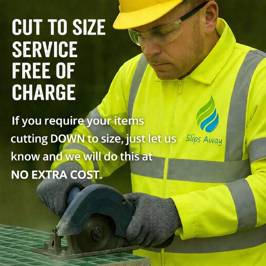 Non - Slip Decking Strips | Anti - Slip GRP Strips for Wood & Composite Decking - Slips Away - Decking strips - Black 500mmx50mm - 