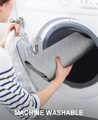 Non-slip rubber bath mat for inside bath, 43x92 cm, machine washable with strong suction cups.