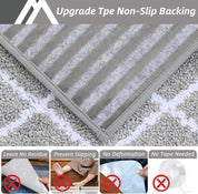 Non - Slip Self - Adhesive Stair Treads - 22x70cm, Washable Indoor Carpet for Stairs - Slips Away - B0D9CMDBSW - 