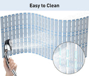 Non-slip shower mat, 90x40cm, anti-mould, extra long, with suction cups. Suitable for showers and bathtubs - CUT TO SIZE