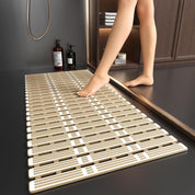 Non-slip shower mat, 90x40cm, anti-mould, extra long, with suction cups. Suitable for showers and bathtubs - CUT TO SIZE