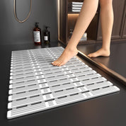 Non-slip shower mat, 90x40cm, anti-mould, extra long, with suction cups. Suitable for showers and bathtubs - CUT TO SIZE