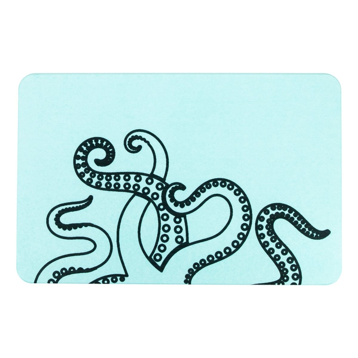 Octopus Tentacles Bathmat - Sea and Ocean Decor - Beach House - Natural Eco-Friendly Mat - White Stone Non Slip Bath Mat - 39 X 60Cm - Slips Away - Bath mat - 1329917182 -