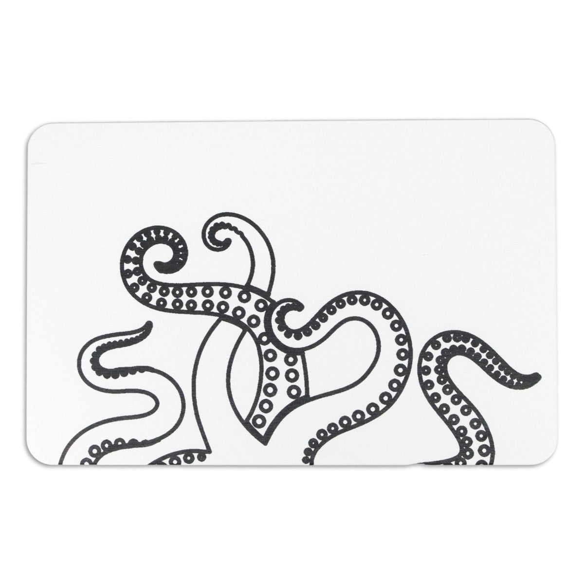 Octopus Tentacles Bathmat - Sea and Ocean Decor - Beach House - Natural Eco-Friendly Mat - White Stone Non Slip Bath Mat - 39 X 60Cm - Slips Away - Bath mat - 1330577662 -