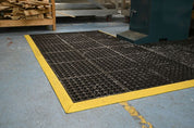 Open Top Cushion Link Heavy-Duty Anti-Fatigue Mat |Interlocking Rubber Safety Matting - Slips Away - CLO36GP -
