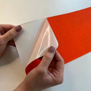 Orange anti-slip tape standard grade close-up