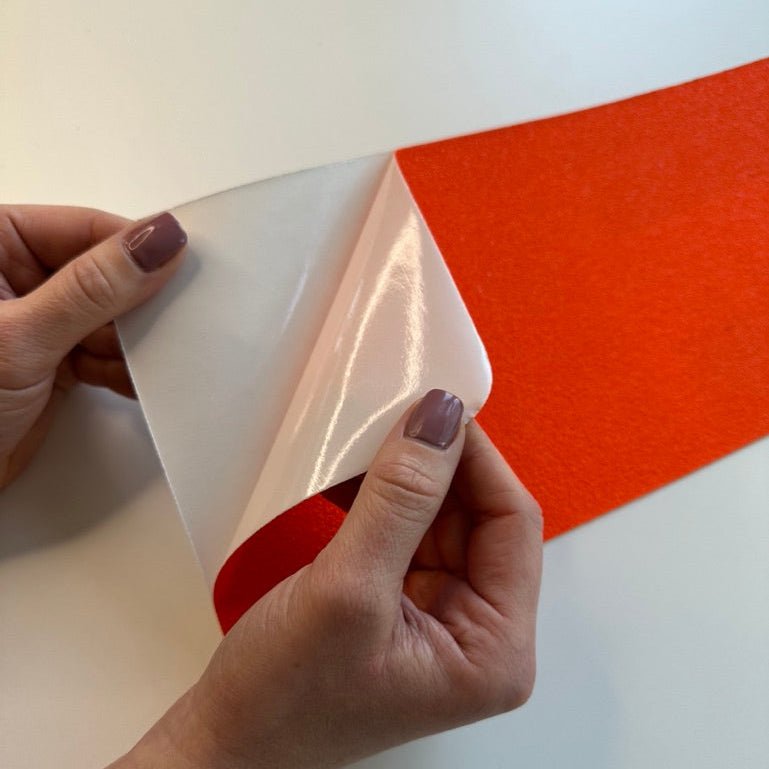 Orange anti-slip tape standard grade close-up