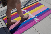 Outdoor Heavy Duty Logo Mat with Drainage Holes | Custom Printed Entrance Mat - Slips Away -  -