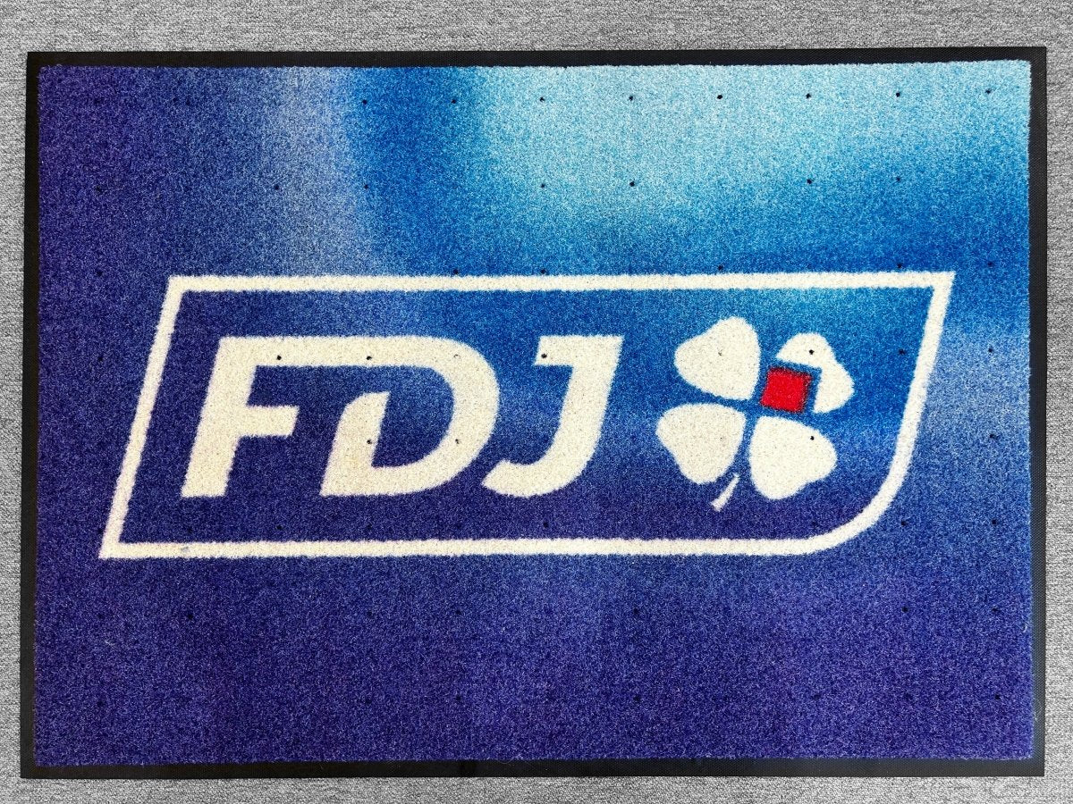 Outdoor Heavy Duty Logo Mat with Drainage Holes | Custom Printed Entrance Mat - Slips Away -  -